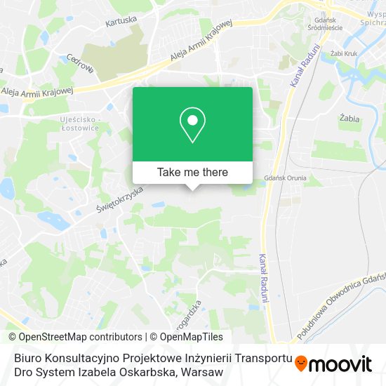 Biuro Konsultacyjno Projektowe Inżynierii Transportu Dro System Izabela Oskarbska map