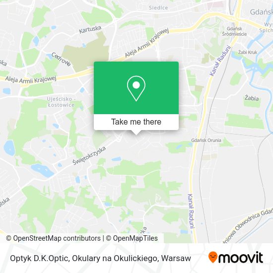 Optyk D.K.Optic, Okulary na Okulickiego map