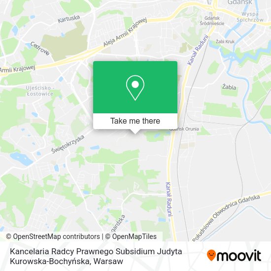 Kancelaria Radcy Prawnego Subsidium Judyta Kurowska-Bochyńska map