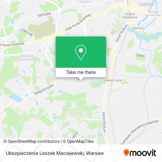 Ubezpieczenia Leszek Maciejewski map