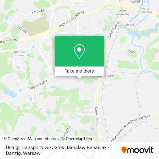 Usługi Transportowe Jarek Jarosław Banasiak - Danzig map