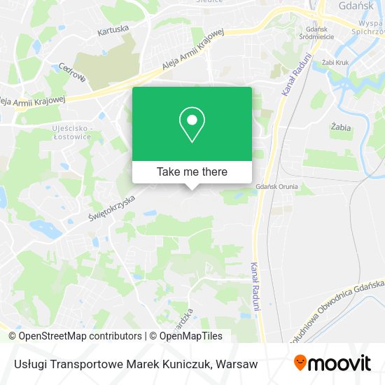 Usługi Transportowe Marek Kuniczuk map