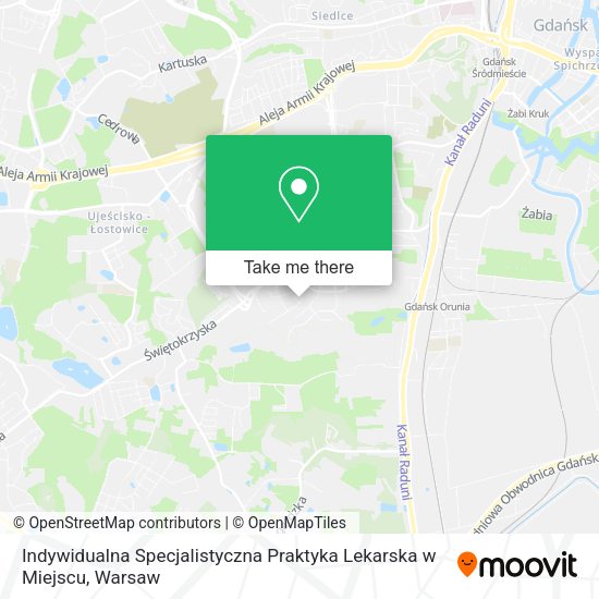 Indywidualna Specjalistyczna Praktyka Lekarska w Miejscu map