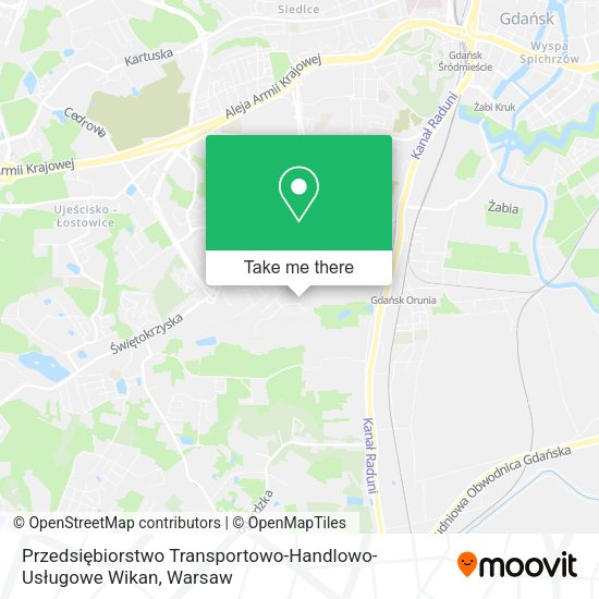 Przedsiębiorstwo Transportowo-Handlowo-Usługowe Wikan map