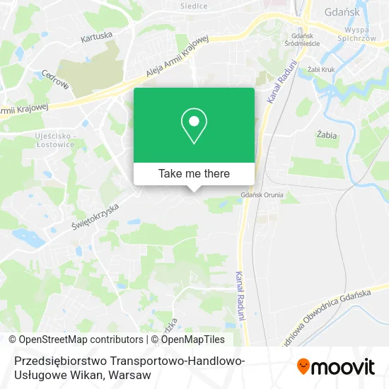 Карта Przedsiębiorstwo Transportowo-Handlowo-Usługowe Wikan