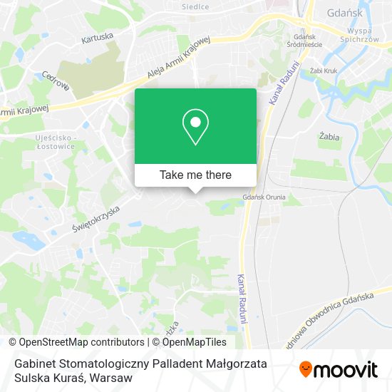 Gabinet Stomatologiczny Palladent Małgorzata Sulska Kuraś map