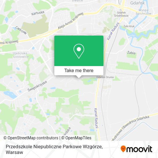 Przedszkole Niepubliczne Parkowe Wzgórze map