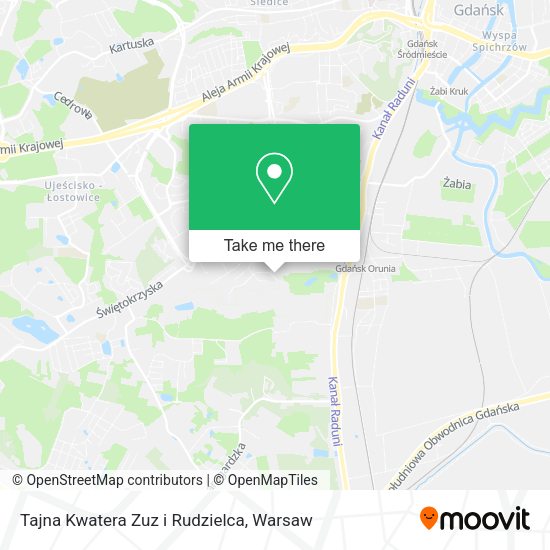 Tajna Kwatera Zuz i Rudzielca map