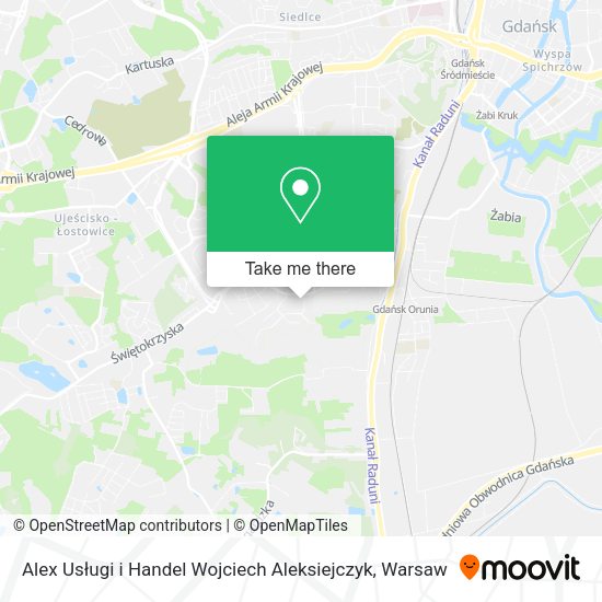 Alex Usługi i Handel Wojciech Aleksiejczyk map