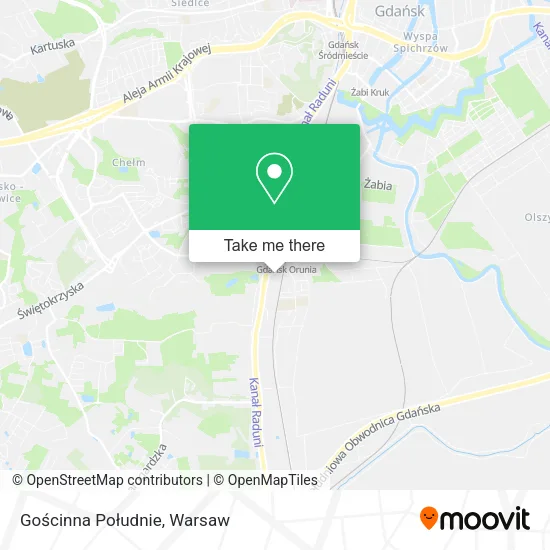 Карта Gościnna Południe