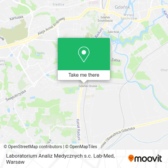 Карта Laboratorium Analiz Medycznych s.c. Lab-Med