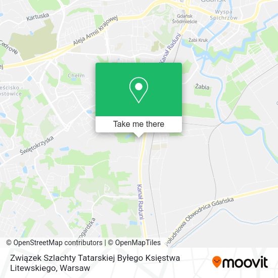 Związek Szlachty Tatarskiej Byłego Księstwa Litewskiego map