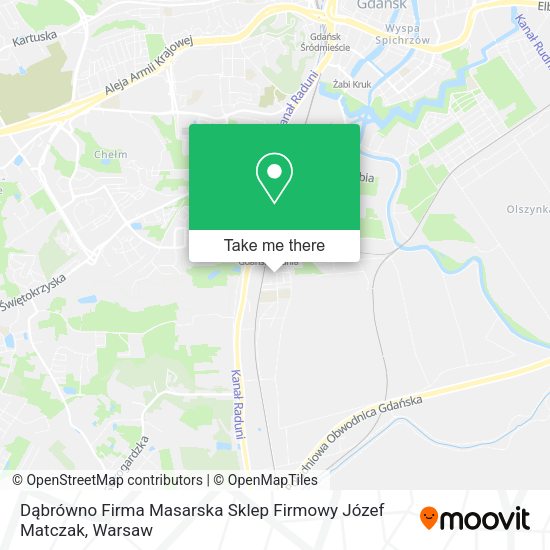 Dąbrówno Firma Masarska Sklep Firmowy Józef Matczak map