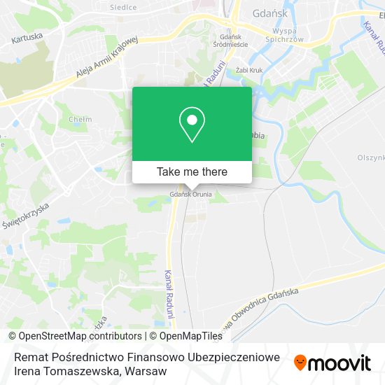 Remat Pośrednictwo Finansowo Ubezpieczeniowe Irena Tomaszewska map