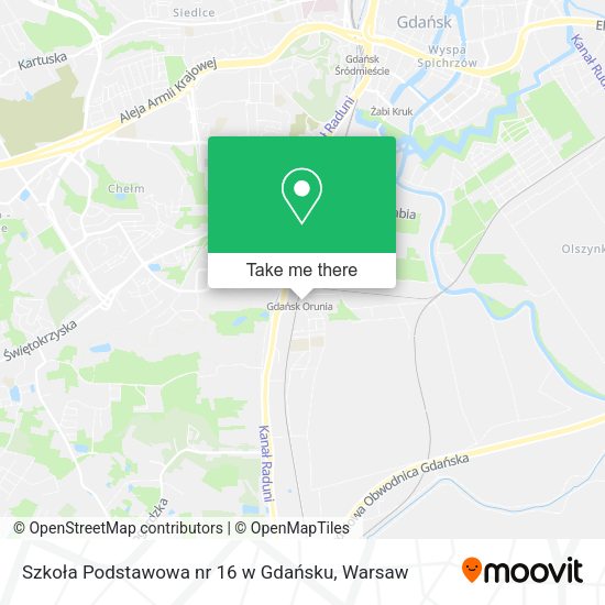 Szkoła Podstawowa nr 16 w Gdańsku map