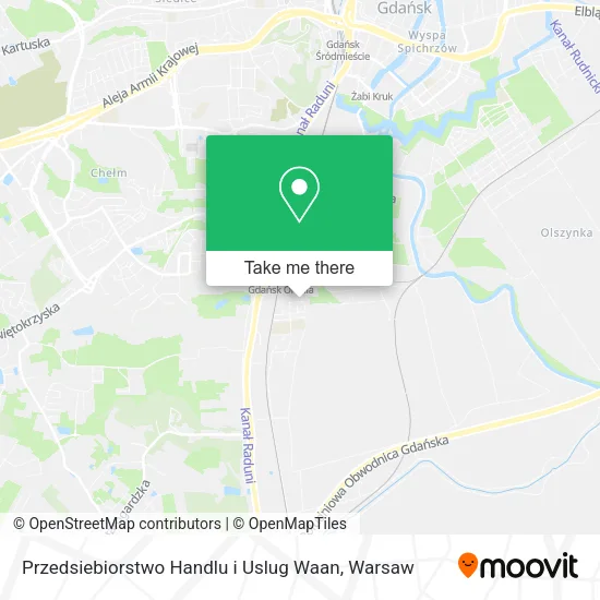 Przedsiebiorstwo Handlu i Uslug Waan map