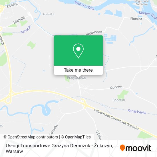 Карта Usługi Transportowe Grażyna Demczuk - Żukczyn