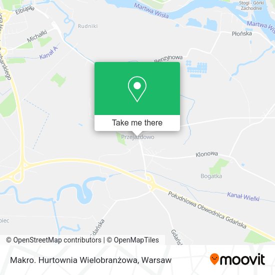 Makro. Hurtownia Wielobranżowa map