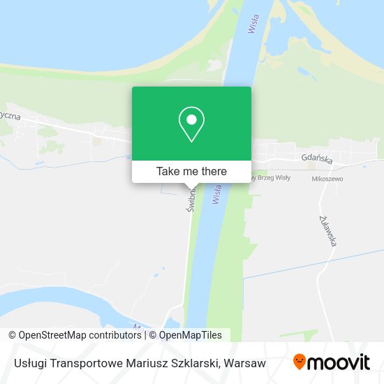 Usługi Transportowe Mariusz Szklarski map