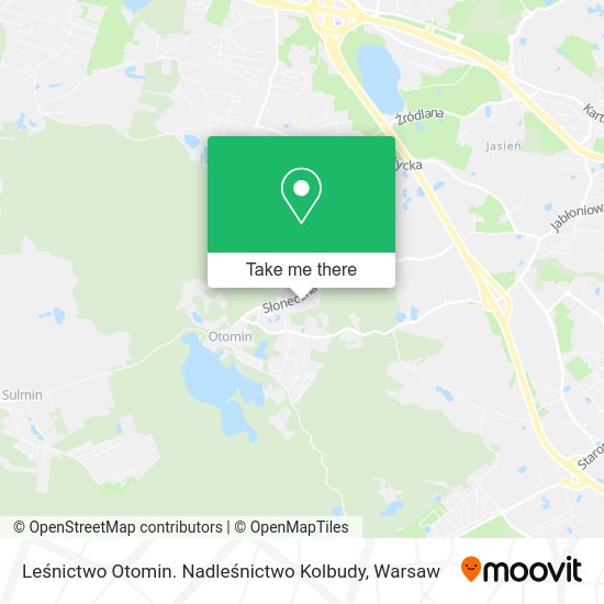 Leśnictwo Otomin. Nadleśnictwo Kolbudy map