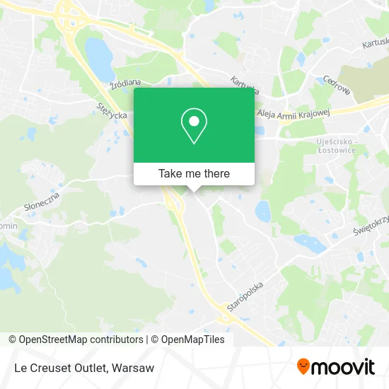 Карта Le Creuset Outlet