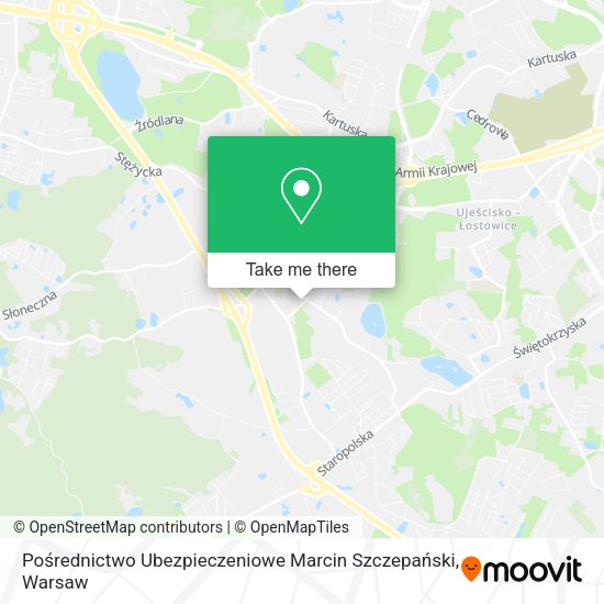 Pośrednictwo Ubezpieczeniowe Marcin Szczepański map