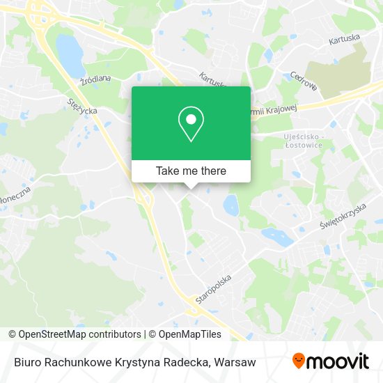 Biuro Rachunkowe Krystyna Radecka map