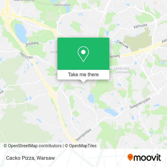 Cacko Pizza map