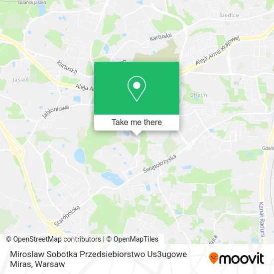 Карта Miroslaw Sobotka Przedsiebiorstwo Us3ugowe Miras