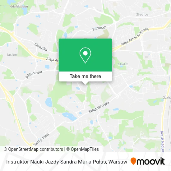 Instruktor Nauki Jazdy Sandra Maria Pułas map
