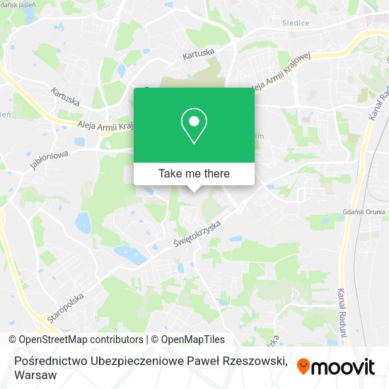 Pośrednictwo Ubezpieczeniowe Paweł Rzeszowski map