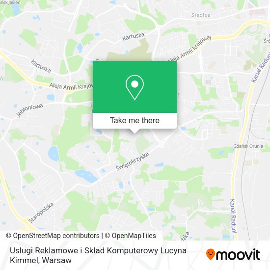 Uslugi Reklamowe i Sklad Komputerowy Lucyna Kimmel map