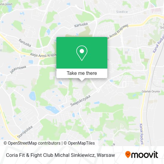Coria Fit & Fight Club Michal Sinkiewicz map