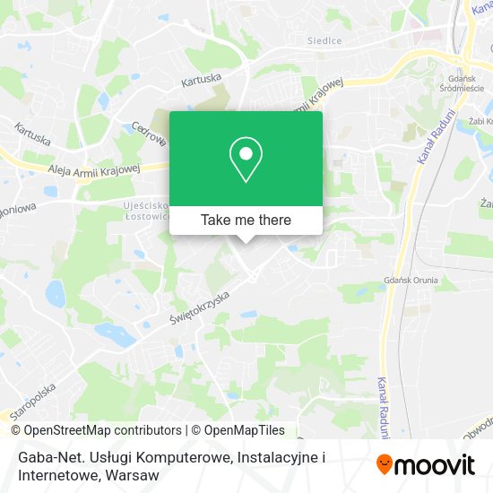 Gaba-Net. Usługi Komputerowe, Instalacyjne i Internetowe map