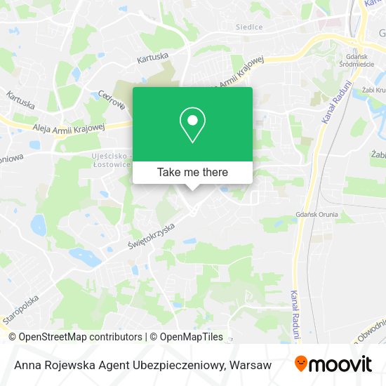 Anna Rojewska Agent Ubezpieczeniowy map