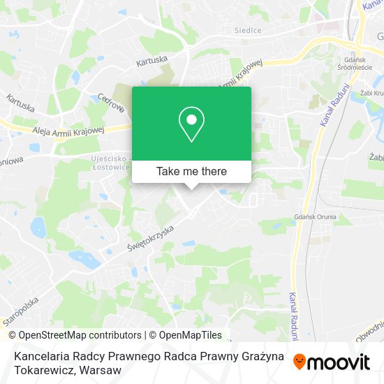 Kancelaria Radcy Prawnego Radca Prawny Grażyna Tokarewicz map