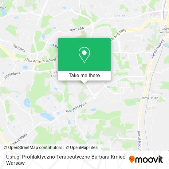 Usługi Profilaktyczno Terapeutyczne Barbara Kmieć map