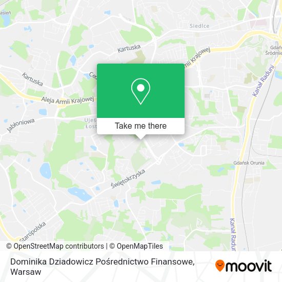 Dominika Dziadowicz Pośrednictwo Finansowe map