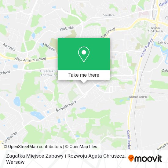 Zagatka Miejsce Zabawy i Rozwoju Agata Chruszcz map