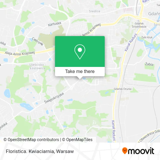 Карта Floristica. Kwiaciarnia