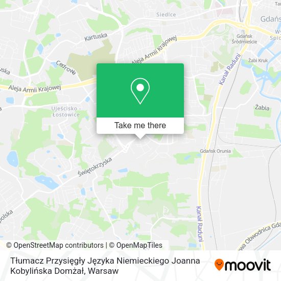 Tłumacz Przysięgły Języka Niemieckiego Joanna Kobylińska Domżał map