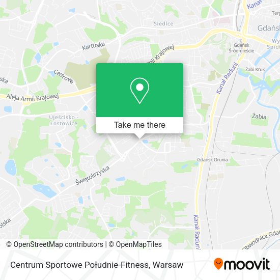 Centrum Sportowe Południe-Fitness map