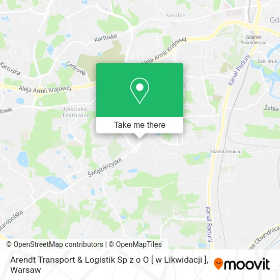Карта Arendt Transport & Logistik Sp z o O [ w Likwidacji ]