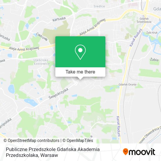 Publiczne Przedszkole Gdańska Akademia Przedszkolaka map