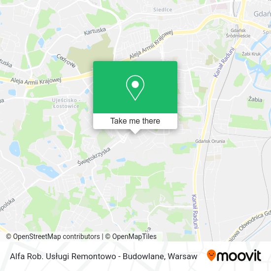 Alfa Rob. Usługi Remontowo - Budowlane map