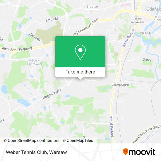 Weber Tennis Club map