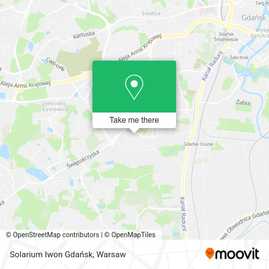 Карта Solarium Iwon Gdańsk