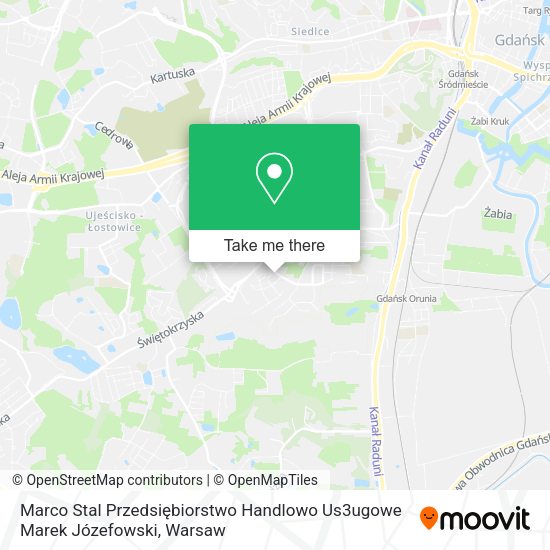 Marco Stal Przedsiębiorstwo Handlowo Us3ugowe Marek Józefowski map