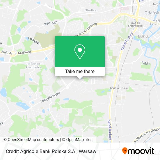 Credit Agricole Bank Polska S.A. map