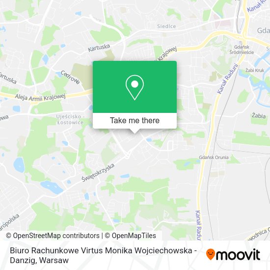 Biuro Rachunkowe Virtus Monika Wojciechowska - Danzig map